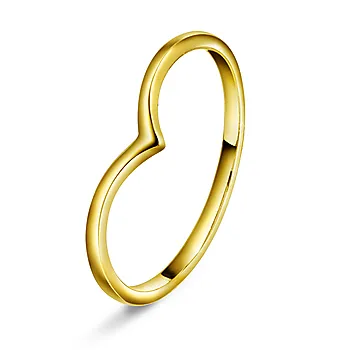 Ring i 925 forgylt sølv