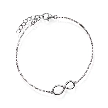 Pan Jewelry, armbånd i 925 sølv med evighetstegn