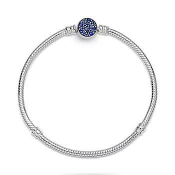 Bilde nummer 4 av Pandora Moments, Armbånd i 925 sølv med blå zirkonia