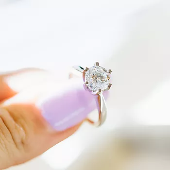 Bilde nummer 3 av Olivia diamantring i 585 hvitt gull 2,00 ct TWSI2
