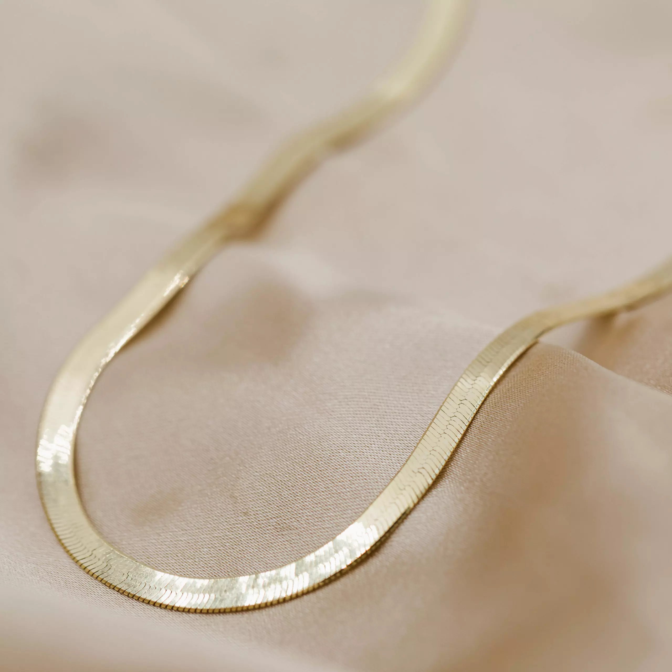 Bilde nummer 3 av Pan Jewelry, Slangekjede i 925 forgylt sølv, 3,4 mm, 45 cm