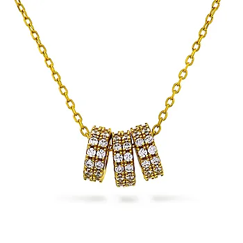 Pan Jewelry, Smykke i forgylt 925 sølv med zirkonia