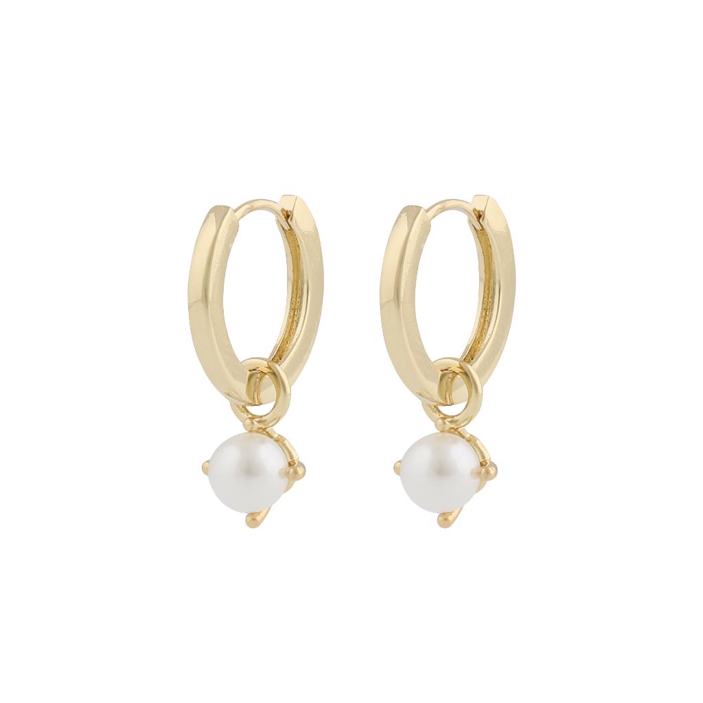 SNÖ of Sweden Lucy Ring Pendant Earrings Gold White Onesize