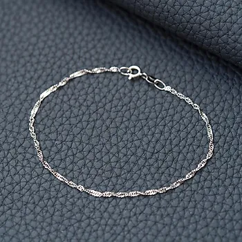 Bilde nummer 3 av Singapore armbånd i 925 sølv, 19 cm