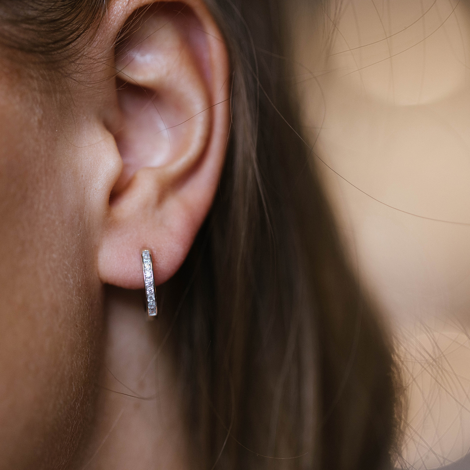Bilde nummer 3 av Pan Jewelry, Øreringer i 925 sølv med zirkonia
