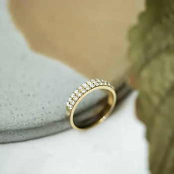 Bilde nummer 4 av Pan Jewelry, Ring i 585 gult gull med zirkonia