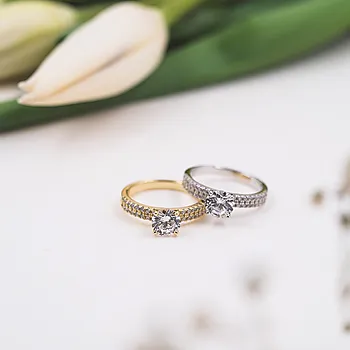 Bilde nummer 4 av Drømmering i 925 forgylt sølv