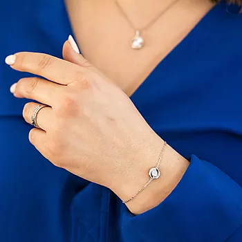 Bilde nummer 4 av Pan Jewelry, Armbånd i 925 sølv med hvit zirkonia