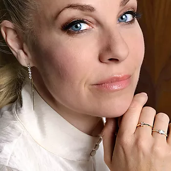 Bilde nummer 3 av Pan Jewelry, Ring i 585 gult gull med zirkonia