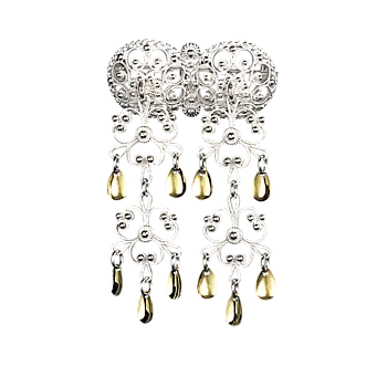 Bilde nummer 2 av Halssølje Follo i 830 hvitt og forgylt sølv