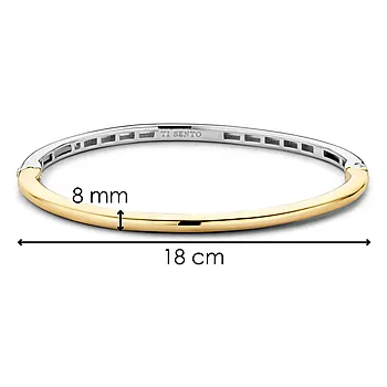 Bilde nummer 4 av Ti Sento, Armring i tofarget forgylt 925 sølv