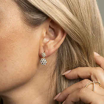 Bilde nummer 4 av Pan Jewelry, Øredobber i 925 forgylt sølv med zirkonia