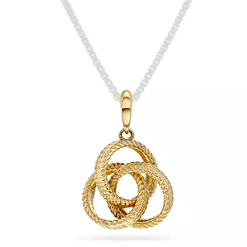 Pan Jewelry, Anheng i 585 gult gull med knute