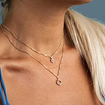 Bilde nummer 3 av Pan Jewelry, Anheng i 585 gult gull med zirkonia