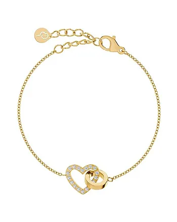 Eternal Heart armbånd i forgylt stål med hjerte