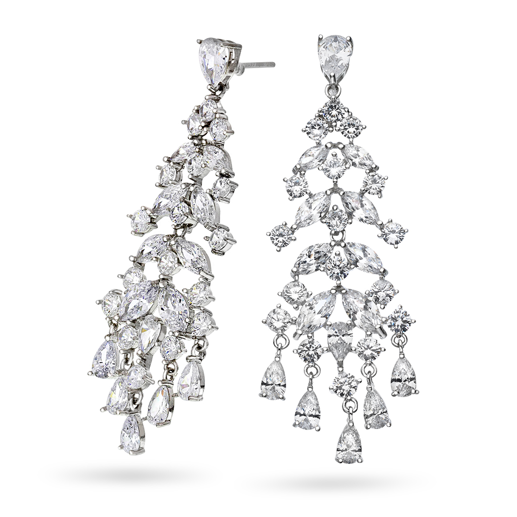 Pan Jewelry, Øredobber i 925 sølv med zirkonia