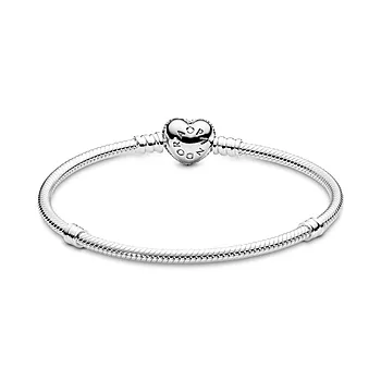 Bilde nummer 4 av Armbånd i 925 sølv med hjertelås