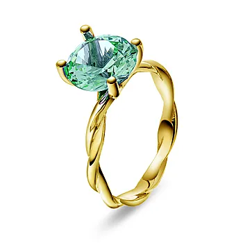 Pan Jewelry Drops, Ring i 585 gult gull med syntetisk Spinell