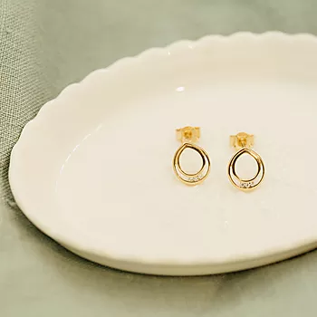 Bilde nummer 4 av Pan Jewelry, Øredobber i 585 gult gull med zirkonia