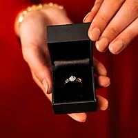 Bilde nummer 4 av Rose diamantring 375 gult gull 0,15 ct