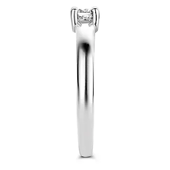 Bilde nummer 3 av Ti Sento, Solitaire ring i 925 sølv med zirkonia