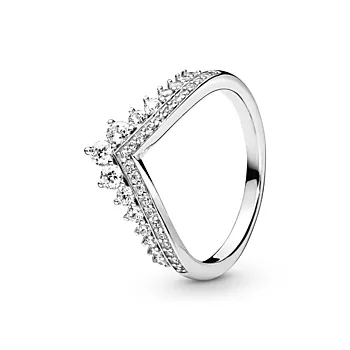 Ring i 925 sølv med zirkonia