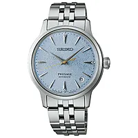Presage dameklokke i stål med diamanter