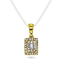 Elizabeth anheng i 585 gult gull med diamanter 0,25 ct