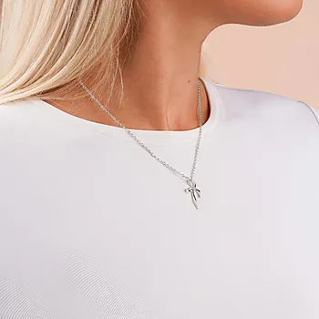 Bilde nummer 2 av Ribbon smykke i messing med sløyfe