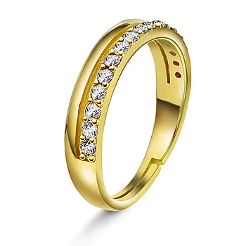 Austin ring i 925 forgylt sølv med zirkonia