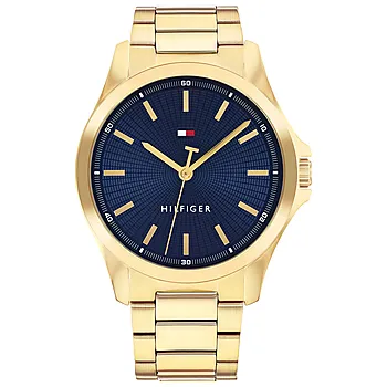 Tommy Hilfiger, Herreklokke med gullfarget stållenke