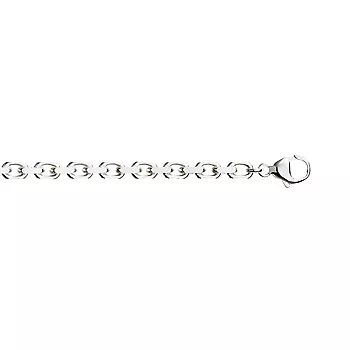 Pan Jewelry, Anker armlenke i 925 rhodinert sølv, 4 mm