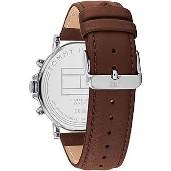 Bilde nummer 3 av Tommy Hilfiger, Herreklokke i stål med brun skinnrem