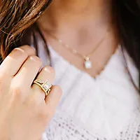 Bilde nummer 2 av Elizabeth diamantring i 585 gult gull 1,00 ct