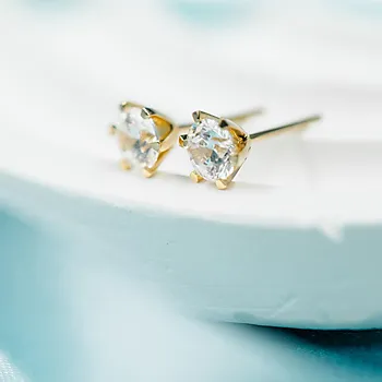 Bilde nummer 3 av Contessa LAB diamantøredobber i 585 gult gull 1,00 ct