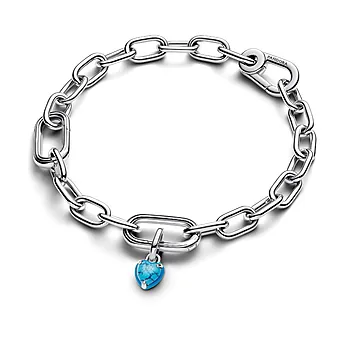 Bilde nummer 3 av Pandora Moments, Charm i  925 sølv med hjerte i imitert turkis