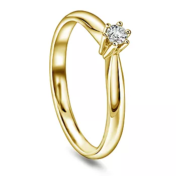 Pan Jewelry, Ingrid enstensring i 585 gult gull 0,10 ct
