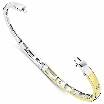 Bilde nummer 3 av Armring i 925 forgylt sølv med zirkonia