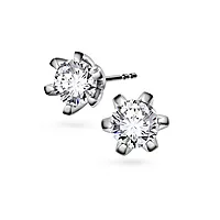 Vida diamantøredobber i 585 hvitt gull 0,60 ct