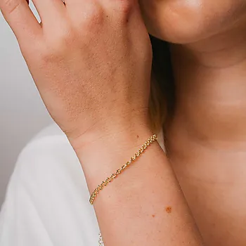 Bilde nummer 2 av Armbånd i 925 forgylt sølv