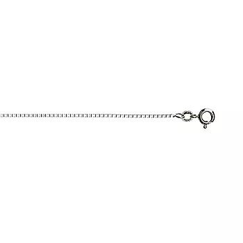 Pan Jewelry, Veneziansk kjede i 925 rhodinert sølv 1,3 mm, 36-70 cm