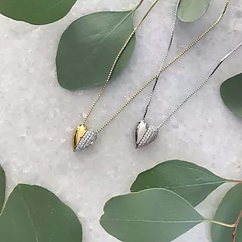 Bilde nummer 3 av Pan Jewelry, Hjertesmykke i 925 sølv med zirkonia