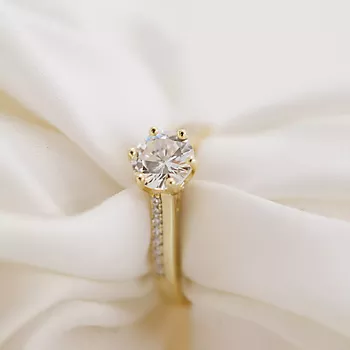Bilde nummer 2 av Pan Jewelry, Ring i 925 forgylt sølv med zirkonia