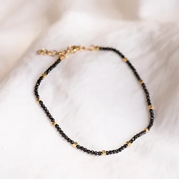 Bilde nummer 2 av Pan Jewelry, Armbånd i 585 gult gull med sort legering