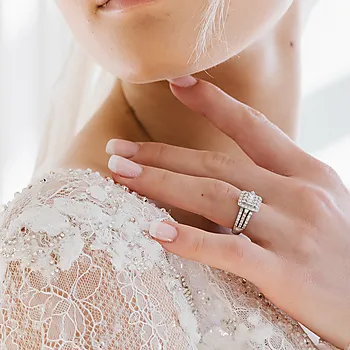 Bilde nummer 4 av Elizabeth Diamantring i 585 hvitt gull 1,00 ct