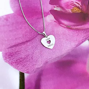 Bilde nummer 4 av Pan Jewelry, Smykke i 925 sølv med zirkonia med teksten MIN VENN
