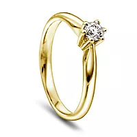 Pan Jewelry, Ingrid enstensring i 585 gult gull 0,20 ct