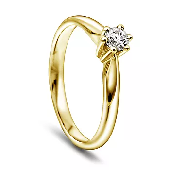 Pan Jewelry, Ingrid enstensring i 585 gult gull 0,20 ct