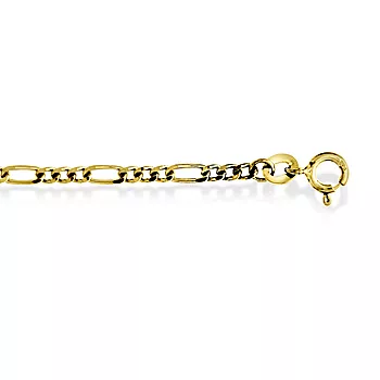 Pan Jewelry, Figaro kjede i forgylt sølv 2,5 mm, 45-60 cm
