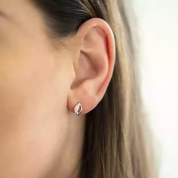 Bilde nummer 2 av Pan Jewelry, Øredobber i 585 hvitt gull med zirkonia